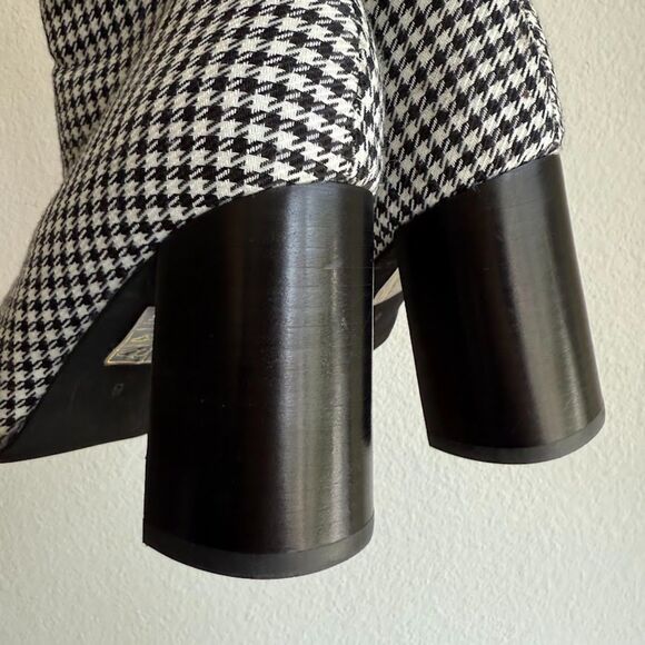 Jeffrey Campbell Siren High Heel Booties in Houndstooth Black & White size 6 - Picture 3 of 11